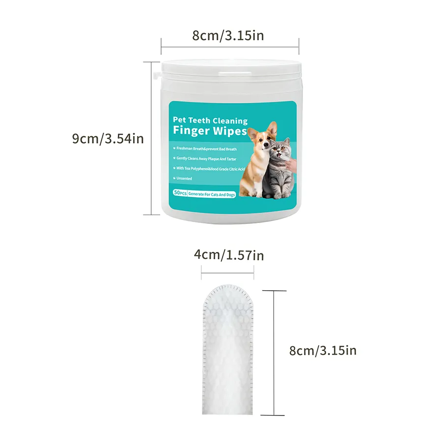No Rinse Dog Teeth Whitening Wipes Sustainable Pet Teeth Care